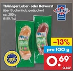 Thüringer Leber- oder Rotwurst von Wolf im aktuellen Netto Marken-Discount Prospekt