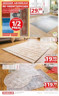 Teppich im Segmüller Prospekt "Highlight Angebote" mit 54 Seiten (Ulm)