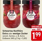 Konfitüre Extra oder weniger Zucker Angebote von Schwartau bei E center Neu-Ulm für 1,99 €