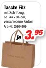 Tasche Filz Angebote bei Möbel AS Darmstadt für 3,95 €