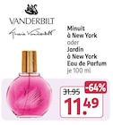 Minuit à New York oder Jardin à New York Eau de Parfum von Vanderbilt im aktuellen Rossmann Prospekt