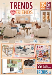 Weihnachtskugeln im Trends Prospekt in Lünen Aktueller Trends Prospekt mit Weihnachtskugeln, "TRENDS FOR FRIENDS", Seite 1