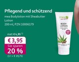 mea - meine apotheke - Bodylotion mit Sheabutter Angebot im Prospekt Bodylotion mit Sheabutter bei mea - meine apotheke im Prospekt "" für 3,95 €