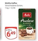 Kaffee im Angebot bei GLOBUS in Neunkirchen Kaffee Angebote von Melitta bei GLOBUS Neunkirchen für 6,49 €