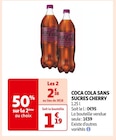 COCA COLA SANS SUCRES CHERRY - COCA COLA en promo chez Auchan Supermarché Marseille à 2,38 €
