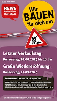 REWE Prospekt Dein Markt mit 34 Seiten