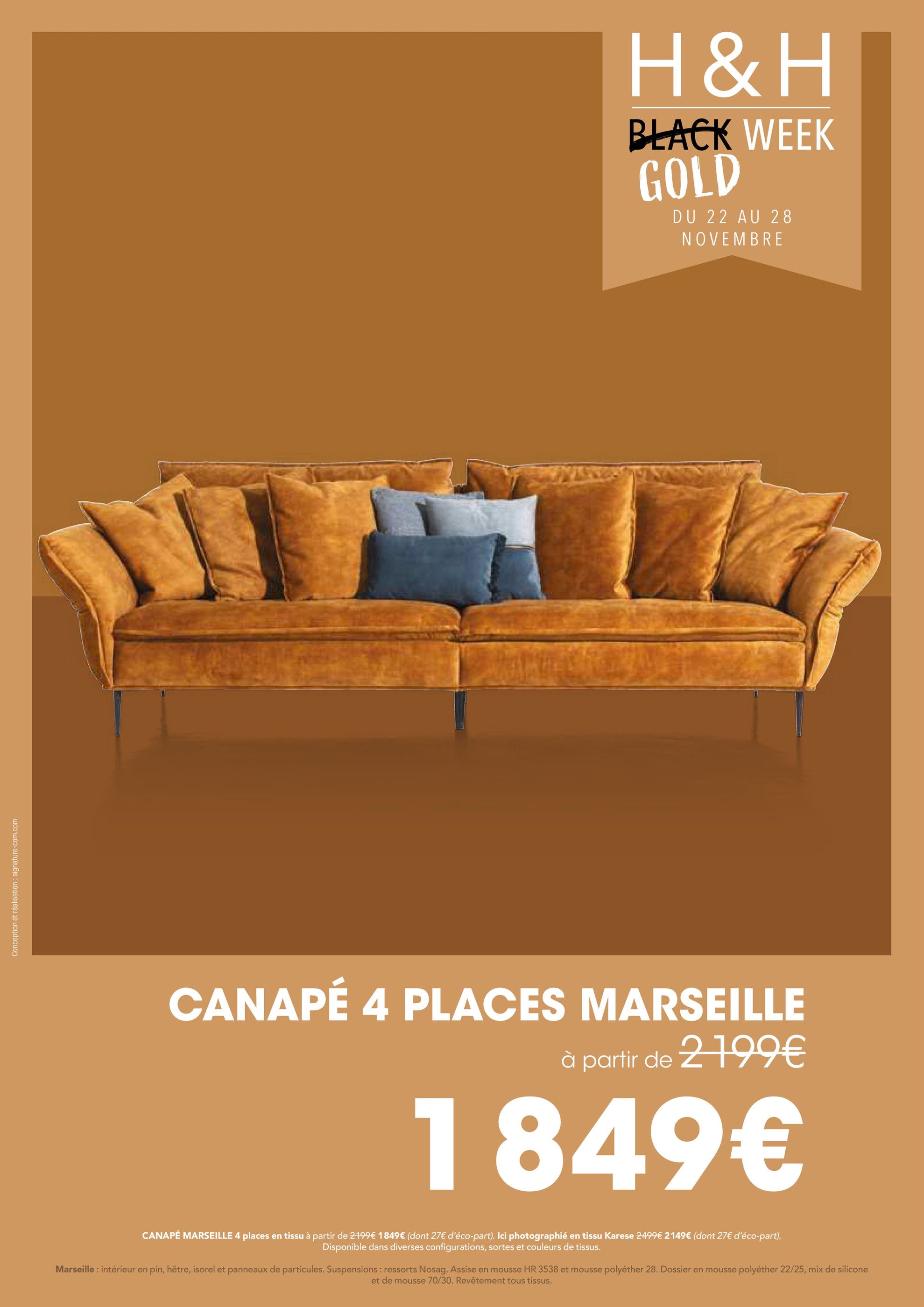 Catalogue H&H à Les Baumettes, avec 11 pages Prospectus H&H à Les Baumettes, "Gold Week", 11 pages, 22/11/2021 - 28/11/2021