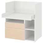 Schreibtisch weiß Birke/2 Schubladen im Angebot bei IKEA in Kempen Schreibtisch weiß Birke/2 Schubladen Angebote von SMÅSTAD bei IKEA Kempen für 203,00 €