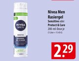 Men Rasiergel Sensitive im Angebot bei famila Nordost in Stralsund Men Rasiergel Sensitive Angebote von Nivea bei famila Nordost Stralsund für 2,29 €