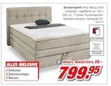 Boxspringbett Amy Angebote bei Möbel AS Aalen für 799,95 €