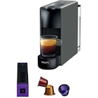 Machine à café Nespresso Essenza Mini Gris - KRUPS en promo chez Carrefour Saint-Maur-des-Fossés à 89,99 €