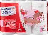 Küchentücher Design 3-lagig (3x100 Blatt) von Saugstark&Sicher im aktuellen dm-drogerie markt Prospekt für 3,45 €