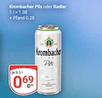 Pils Angebote von Krombacher bei GLOBUS Castrop-Rauxel für 0,69 €