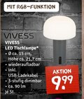 LED Tischlampe Angebote von VIVESS bei nahkauf Gotha für 9,99 €