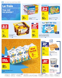 Prix et réduction Danone dans le prospectus Carrefour en cours Offre Danone dans le catalogue Carrefour du moment à la page 22