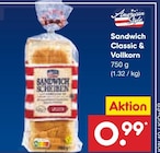 Aktuelles Sandwich Classic & Vollkorn Angebot bei Netto Marken-Discount in Freiburg (Breisgau) ab 0,99 €