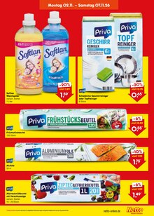 Weichspüler im aktuellen Netto Marken-Discount Prospekt (Solingen (Klingenstadt)) Weichspüler im Netto Marken-Discount Prospekt "Aktuelle Angebote" mit 70 Seiten (Solingen (Klingenstadt))