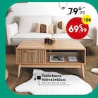 Table basse en promo chez Maxi Bazar Tourcoing à 69,99 €