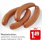 EDEKA Butzbach - Rindswürstchen Angebot im Prospekt Rindswürstchen bei EDEKA im Butzbach Prospekt für 1,49 €