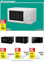 Offre Micro-Ondes dans le catalogue Carrefour du moment à la page 82