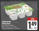 Kräuter Quark im Angebot bei EDEKA in Chemnitz Kräuter Quark Angebote von Vogtlandweide bei EDEKA Chemnitz für 1,49 €