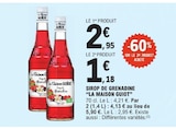 Sirop de grenadine - LA MAISON GUIOT dans le catalogue E.Leclerc