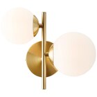 Applique murale G9, acier / cristal, laiton, Callas, INSPIRE - INSPIRE en promo chez Leroy Merlin Applique murale G9, acier / cristal, laiton, Callas, INSPIRE - INSPIRE dans le catalogue Leroy Merlin