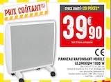 Promo Panneau rayonnant mobile aluminium 1000 w à 39,90 € dans le catalogue Batkor à Roissy Aeroport Charles de Gaulle
