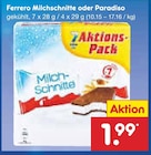 Milchschnitte oder Paradiso im Netto Marken-Discount Prospekt Milchschnitte oder Paradiso von Ferrero im aktuellen Netto Marken-Discount Prospekt für 1,99 €