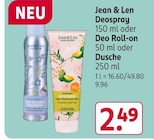 Deospray oder Deo Roll-on oder Dusche bei Rossmann im Deuselbach Prospekt für 2,49 €