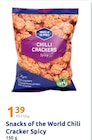 Chili Cracker Spicy im Angebot bei Action in Paderborn Chili Cracker Spicy Angebote von Snacks of the World bei Action Paderborn für 1,39 €