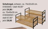 Schuhregal ca. 70x32x30 cm im Angebot bei Opti-Wohnwelt in Schweinfurt Schuhregal ca. 70x32x30 cm Angebote bei Opti-Wohnwelt Schweinfurt für 24,90 €