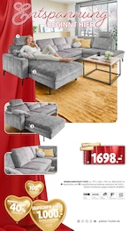 Wohnlandschaft im Polstermöbel Fischer Prospekt Wohnlandschaft im Polstermöbel Fischer Prospekt "Spektakuläre Neueröffnung" auf Seite 8