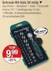 Schraub-Bit-Satz 38-teilig von  im aktuellen V-Markt Prospekt für 9,99 €