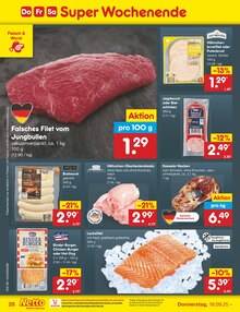 Rindfleisch im Netto Marken-Discount Prospekt "Aktuelle Angebote" mit 56 Seiten (Salzgitter)