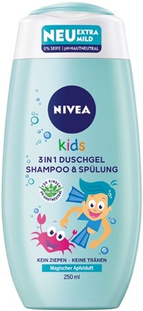Nivea Kids 3 in 1 Duschgel Shampoo & Spülung bei ALDI SÜD in Rüsselsheim Nivea Kids 3 in 1 Duschgel Shampoo & Spülung im Angebot bei ALDI SÜD Rüsselsheim für 1,89 €