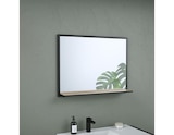 Miroir tablette decor bois "district"  l.80x h.60 x p.1, 3 cm - Brico Dépôt à Brest Miroir tablette decor bois "district"  l.80x h.60 x p.1, 3 cm en promo chez Brico Dépôt Brest à 69,90 €