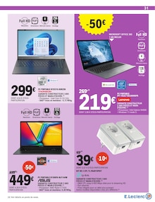 Promo Lenovo dans le catalogue E.Leclerc du moment à la page 31