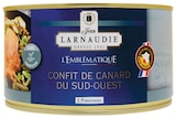 Confit de canard du Sud-Ouest L'emblématique - JEAN LARNAUDIE - Intermarché Hyper à Cagnes-sur-Mer Confit de canard du Sud-Ouest L'emblématique - JEAN LARNAUDIE en promo chez Intermarché Hyper Cagnes-sur-Mer à 11,87 €