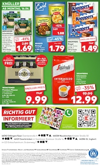 Warsteiner im aktuellen Kaufland Prospekt (Saarbrücken) Warsteiner im Kaufland Prospekt "Aktuelle Angebote" mit 54 Seiten (Saarbrücken)