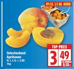 Griechenland Aprikosen für 3,49 € bei EDEKA im Angebot Griechenland Aprikosen im aktuellen EDEKA Prospekt