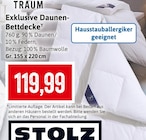 Exklusive Daunen-Bettdecke im Angebot bei Kaufhaus Stolz in Neumünster Exklusive Daunen-Bettdecke Angebote von TRAUM bei Kaufhaus Stolz Neumünster für 119,99 €