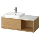 Waschbeckenschr./Waschb./Mischbat. Eichenachbildung/weiß marmoriert von ÄNGSJÖN / BACKSJÖN für 409,00 € bei IKEA im Angebot Waschbeckenschr./Waschb./Mischbat. Eichenachbildung/weiß marmoriert von ÄNGSJÖN / BACKSJÖN im aktuellen IKEA Prospekt