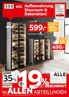 XXXLutz Möbelhäuser Prospekt Aufbewahrung, Stauraum & Dekoration! mit  Seiten in Nußloch und Umgebung