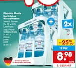 Aktuelles Natürliches Mineralwasser Angebot bei Netto Marken-Discount in Bochum ab 8,98 €