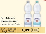 Gerolsteiner Mineralwasser von  im aktuellen Metro Prospekt für 1,06 €