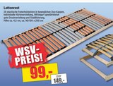 Lattenrost Angebote bei wohnen & sparen Stelter Gütersloh für 99,00 €