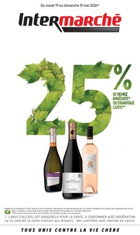 Catalogue Intermarché Contact de la semaine 20, "25% DE REMISE IMMÉDIATE OU D'AVANTAGE CARTE", page 1, 19/05/2026 - 31/05/2026 Prospectus Intermarché Contact en cours, "25% DE REMISE IMMÉDIATE OU D'AVANTAGE CARTE", page 1 sur 12
