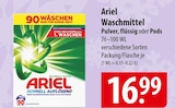 Ariel Waschmittel Pulver, flüssig oder Pods Angebote bei famila Nordost Falkensee für 16,99 €