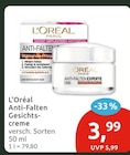 Anti-Falten Gesichtscreme von L'Oréal Paris im aktuellen budni Prospekt für 3,99 €